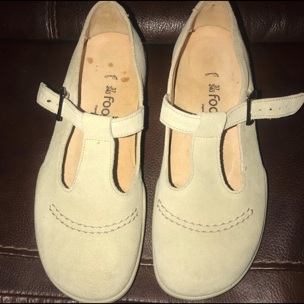 NWB Birkenstock 37 Suede Mary Jane Footprints